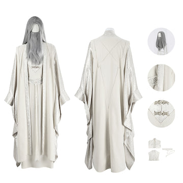 The Lord of the Ring Lotr Saruman Cosplay Costume Outfit The Rings Fellowship With Wig BEcostume